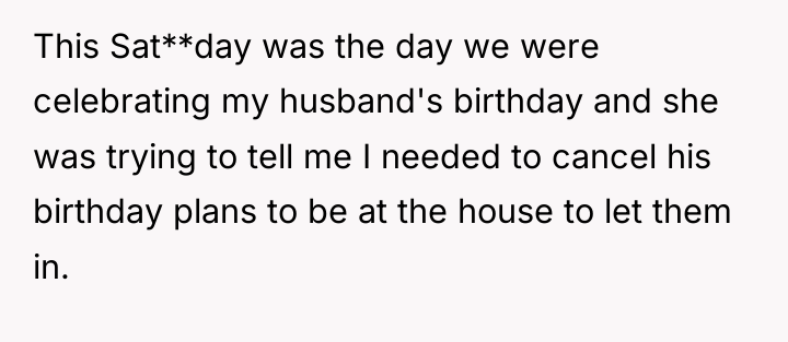 This Sat**day was the day we were celebrating my husband's...