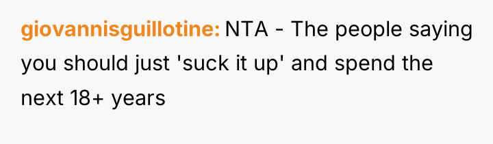 giovannisguillotine NTA - The people saying you should just 'suck...