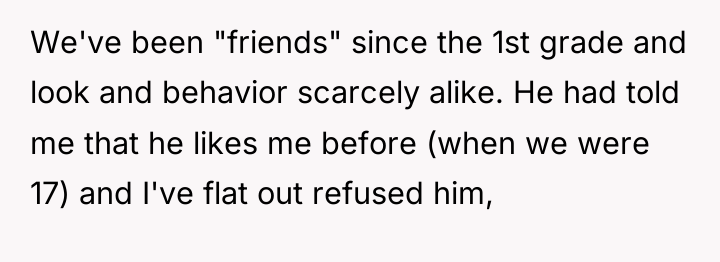 We've been "friends" since the 1st grade and look and...