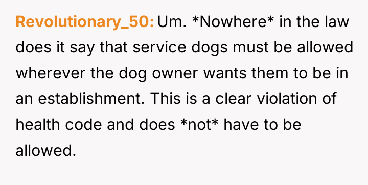 Revolutionary_50 Um. *Nowhere* in the law does it say that...