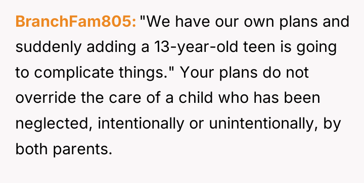 BranchFam805 "We have our own plans and suddenly adding a...