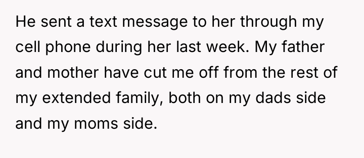 He sent a text message to her through my cell...