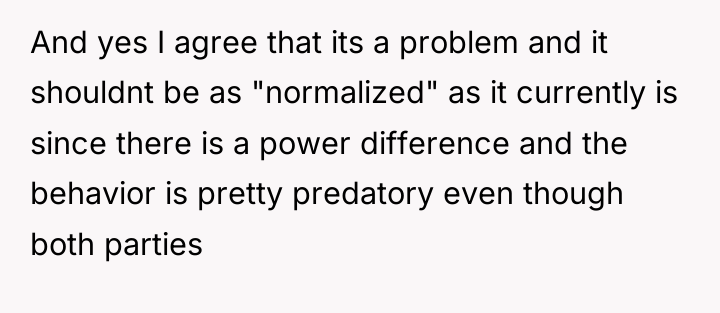 And yes I agree that its a problem and it...