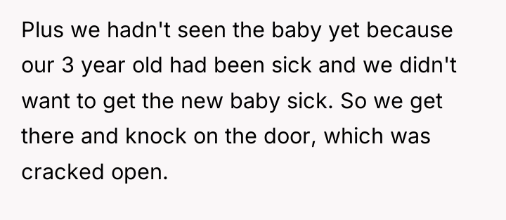 Plus we hadn't seen the baby yet because our 3...