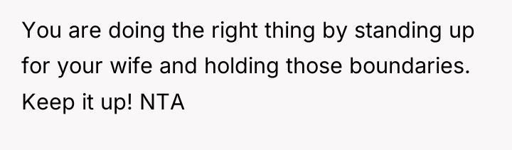 You are doing the right thing by standing up for...