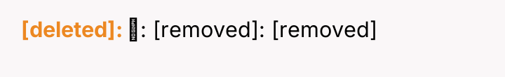 [deleted] ‍: [removed]: [removed]