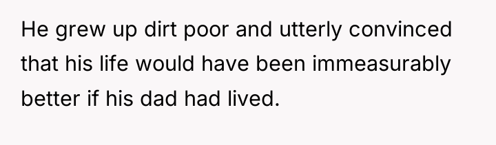 He grew up dirt poor and utterly convinced that his...
