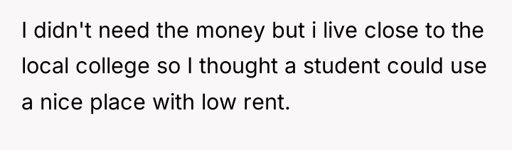 I didn't need the money but i live close to...