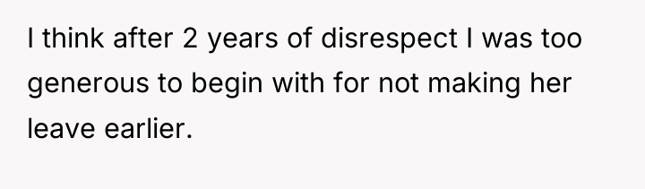 I think after 2 years of disrespect I was too...