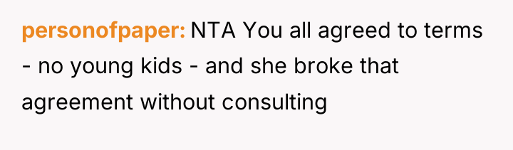 personofpaper NTA You all agreed to terms - no young...