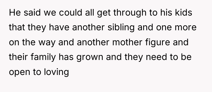 He said we could all get through to his kids...