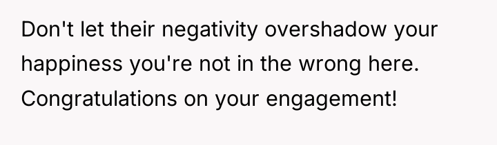 Don't let their negativity overshadow your happiness you're not in...