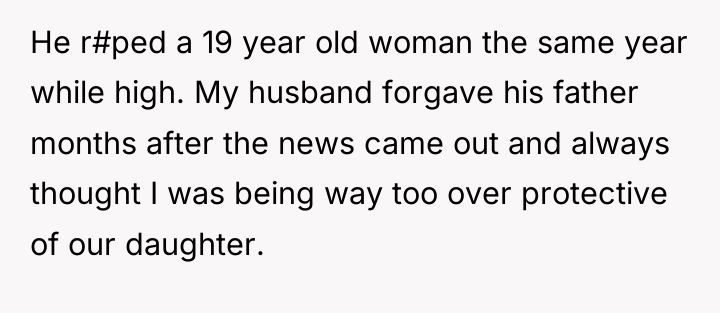 He r#ped a 19 year old woman the same year...
