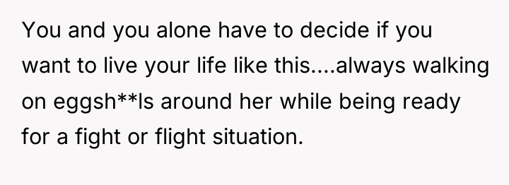 You and you alone have to decide if you want...