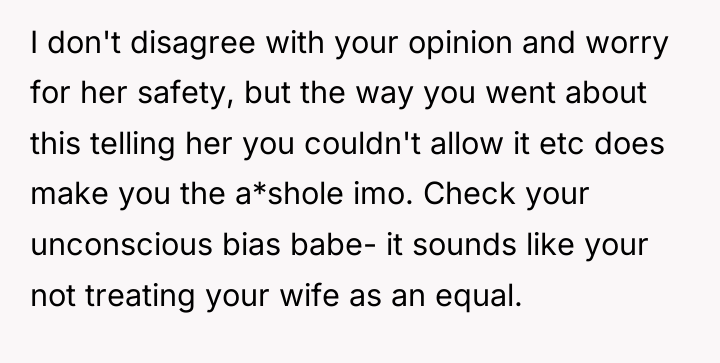 I don't disagree with your opinion and worry for her...