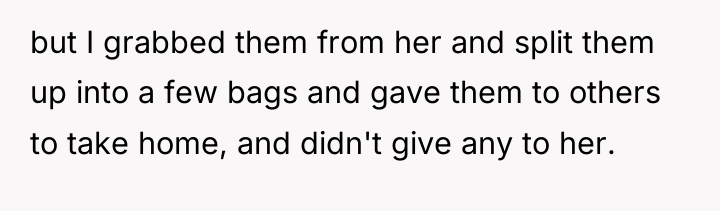 but I grabbed them from her and split them up...