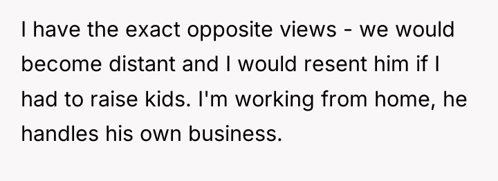 I have the exact opposite views - we would become...
