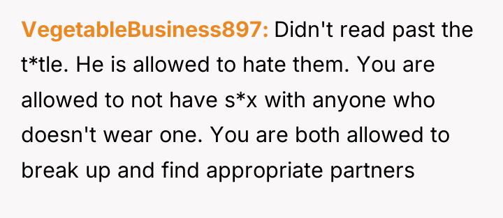 VegetableBusiness897 Didn't read past the t*tle. He is allowed to...