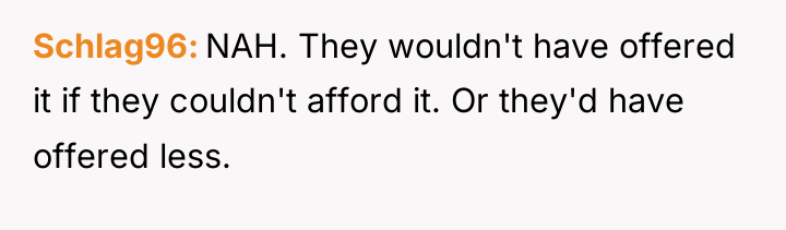 Schlag96 NAH. They wouldn't have offered it if they couldn't...