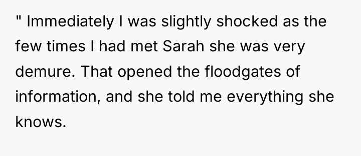 " Immediately I was slightly shocked as the few times...