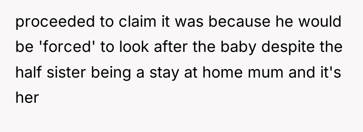proceeded to claim it was because he would be 'forced'...