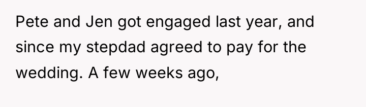 Pete and Jen got engaged last year, and since my...