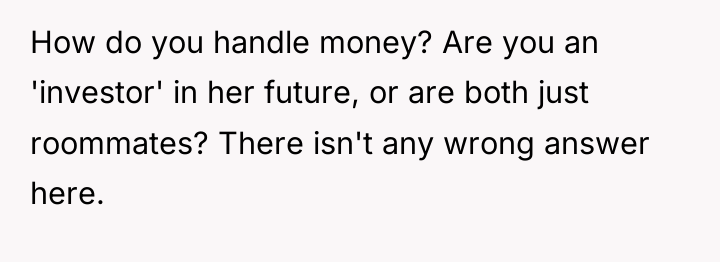 How do you handle money? Are you an 'investor' in...