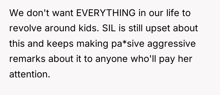 We don't want EVERYTHING in our life to revolve around...