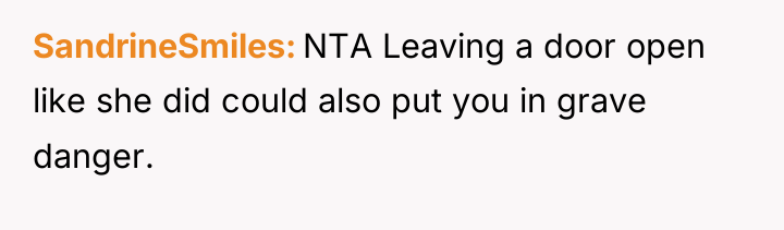 SandrineSmiles NTA Leaving a door open like she did could...