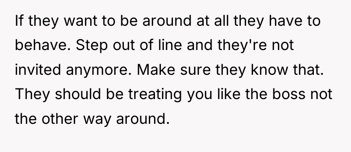 If they want to be around at all they have...