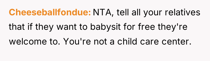 Cheeseballfondue NTA, tell all your relatives that if they want...