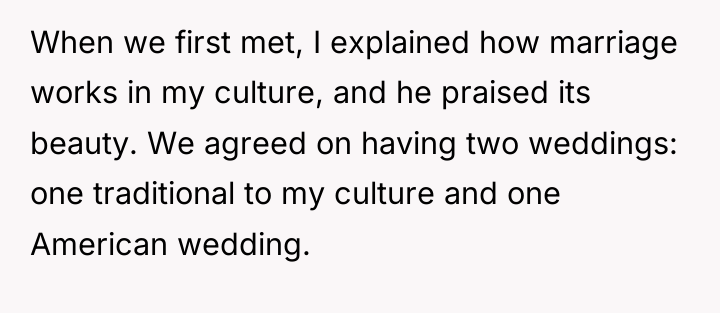 When we first met, I explained how marriage works in...