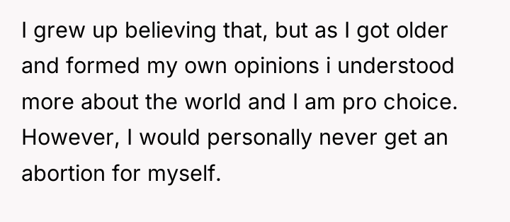 I grew up believing that, but as I got older...