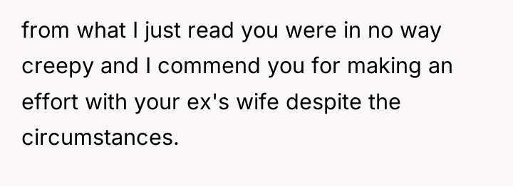 from what I just read you were in no way...