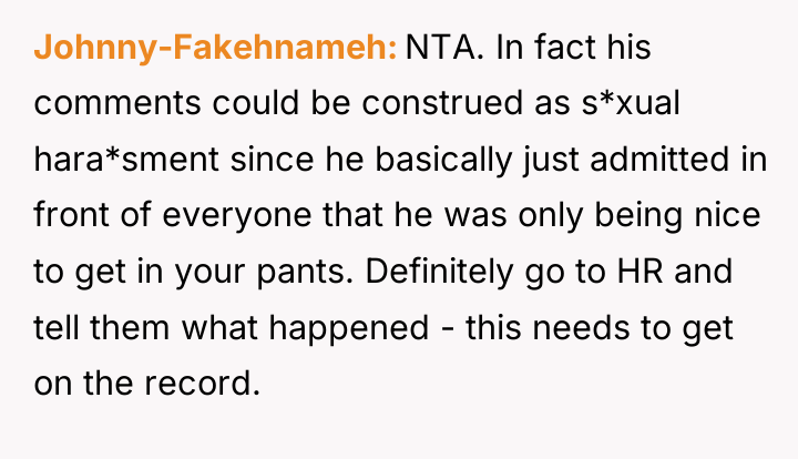Johnny-Fakehnameh NTA. In fact his comments could be construed as...