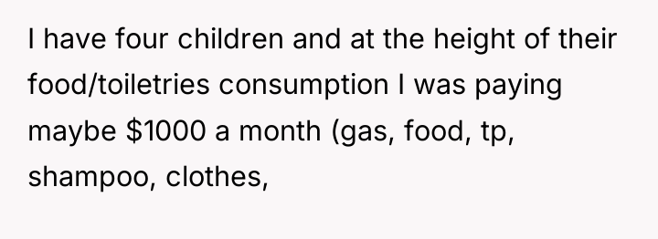 I have four children and at the height of their...
