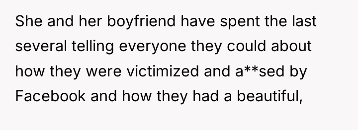 She and her boyfriend have spent the last several telling...