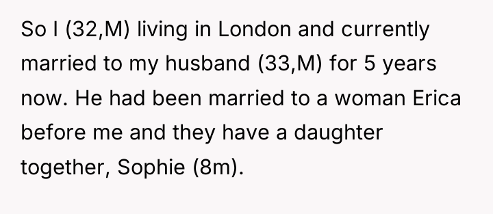 So I (32,M) living in London and currently married to...