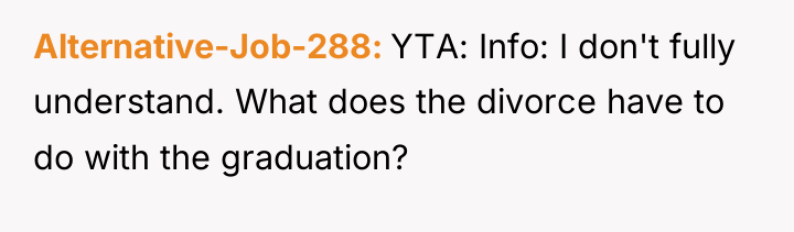 Alternative-Job-288 YTA: Info: I don't fully understand. What does the...