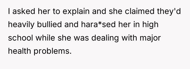 I asked her to explain and she claimed they'd heavily...