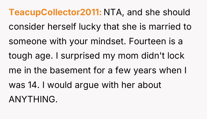 TeacupCollector2011 NTA, and she should consider herself lucky that she...
