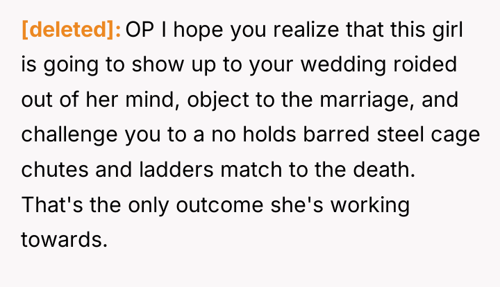 [deleted] OP I hope you realize that this girl is...