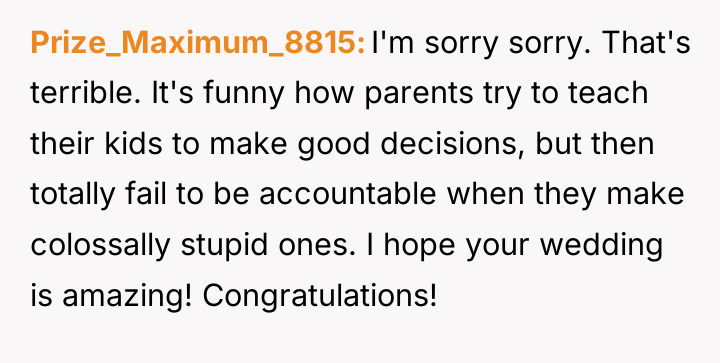 Prize_Maximum_8815 I'm sorry sorry. That's terrible. It's funny how parents...