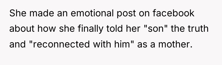 She made an emotional post on facebook about how she...