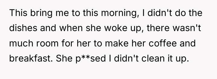 This bring me to this morning, I didn't do the...