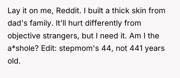 Lay it on me, Reddit. I built a thick skin...