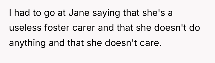 I had to go at Jane saying that she's a...