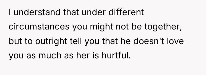 I understand that under different circumstances you might not be...