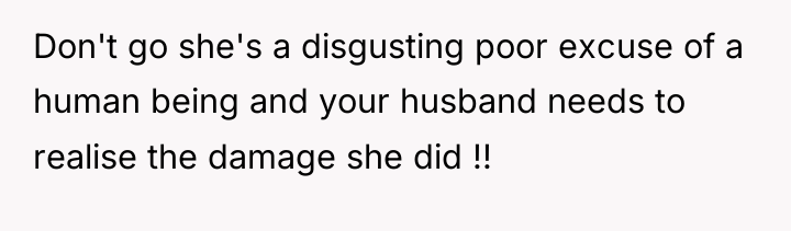 Don't go she's a disgusting poor excuse of a human...