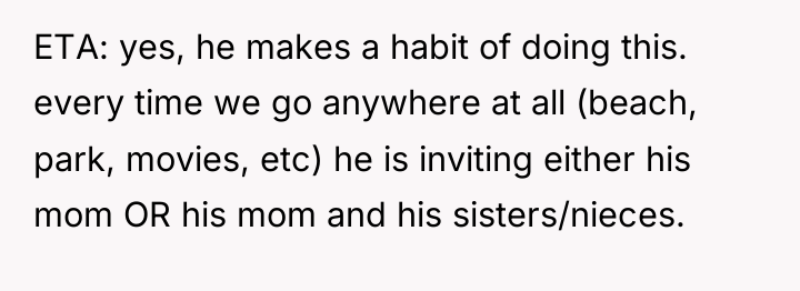ETA: yes, he makes a habit of doing this. every...